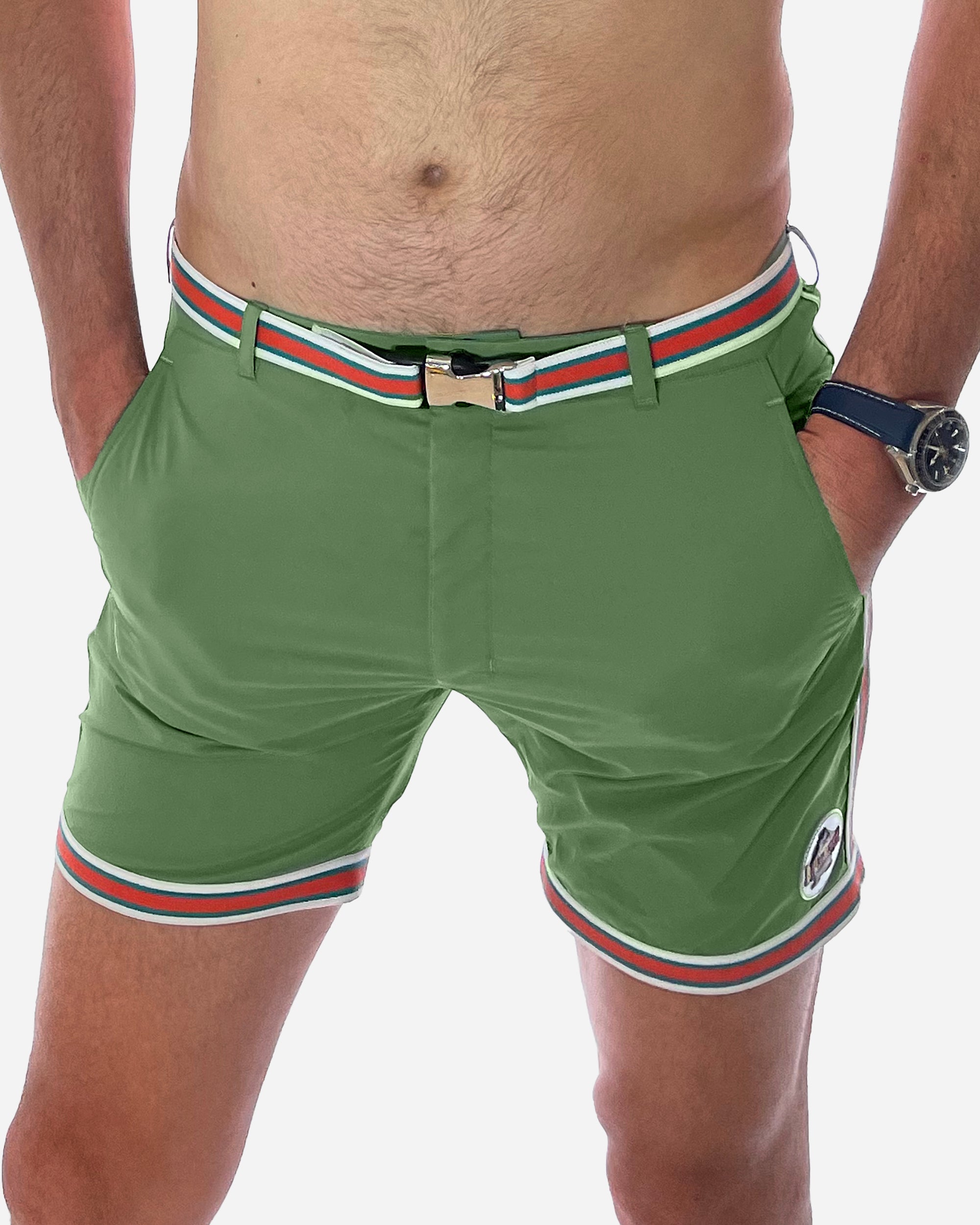 mens green swim shorts