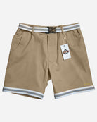 men beige shorts