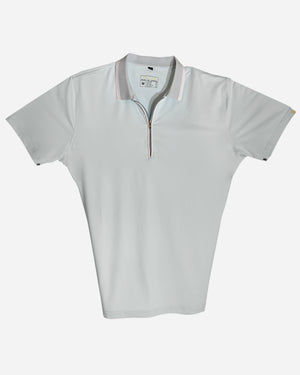 Turchese Accorto Polo Shirt with White Trim