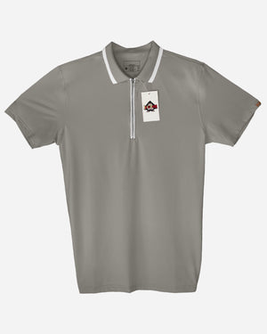 Grigio Accorto Polo Shirt With White Trim